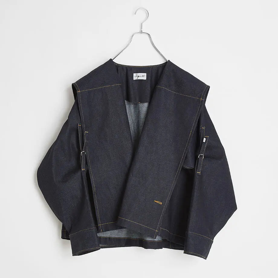 Aquvii | CONTROL SHORT COAT〖MARE〗 | A denim jacket with a unique Aquvii | CONTROL SHORT COAT〖MARE〗 | A denim jacket with a unique