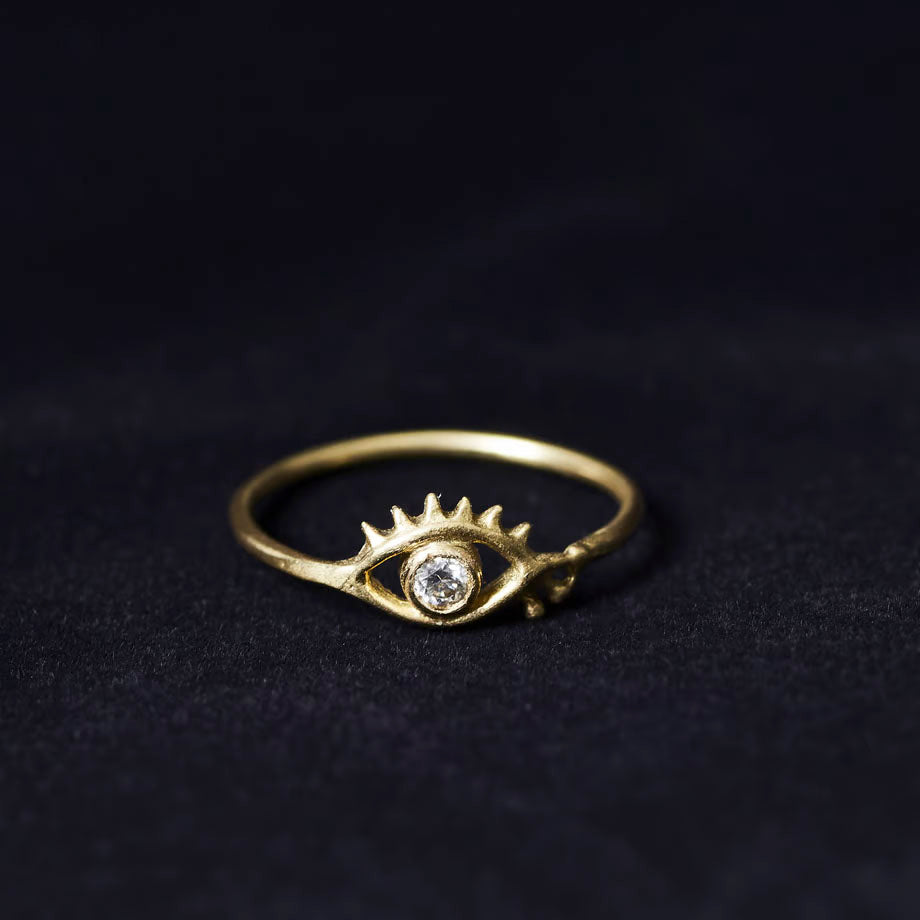 【 Aquvii JEWEL 】Eye stone ring / Diamond