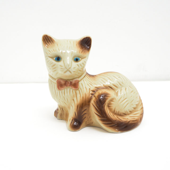 [antique ceramic cat] blue eyes / made in Brazil