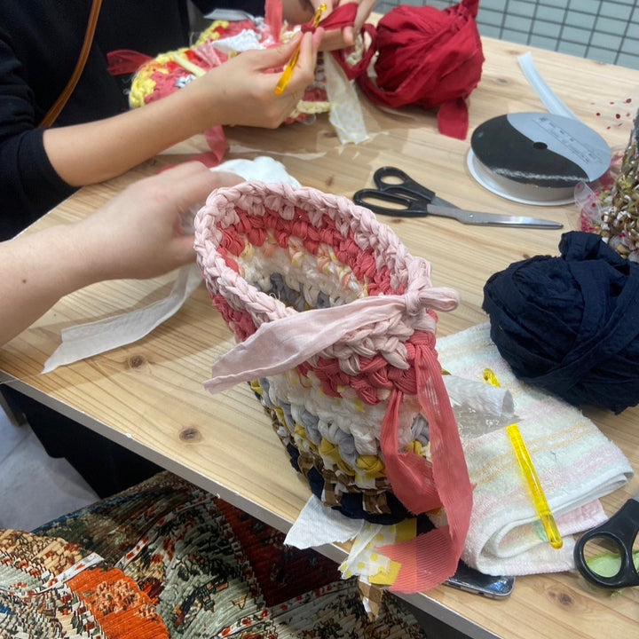 March 29th (Sat) 30th (Sun) [Chihiro Hasunuma] Hand knit workshop "Mix it up bag" / Miyakonojo City, Miyazaki Prefecture yŌl 