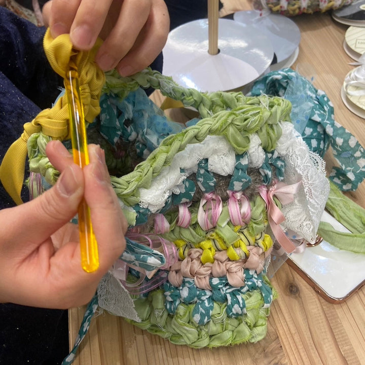 March 29th (Sat) 30th (Sun) [Chihiro Hasunuma] Hand knit workshop "Mix it up bag" / Miyakonojo City, Miyazaki Prefecture yŌl 