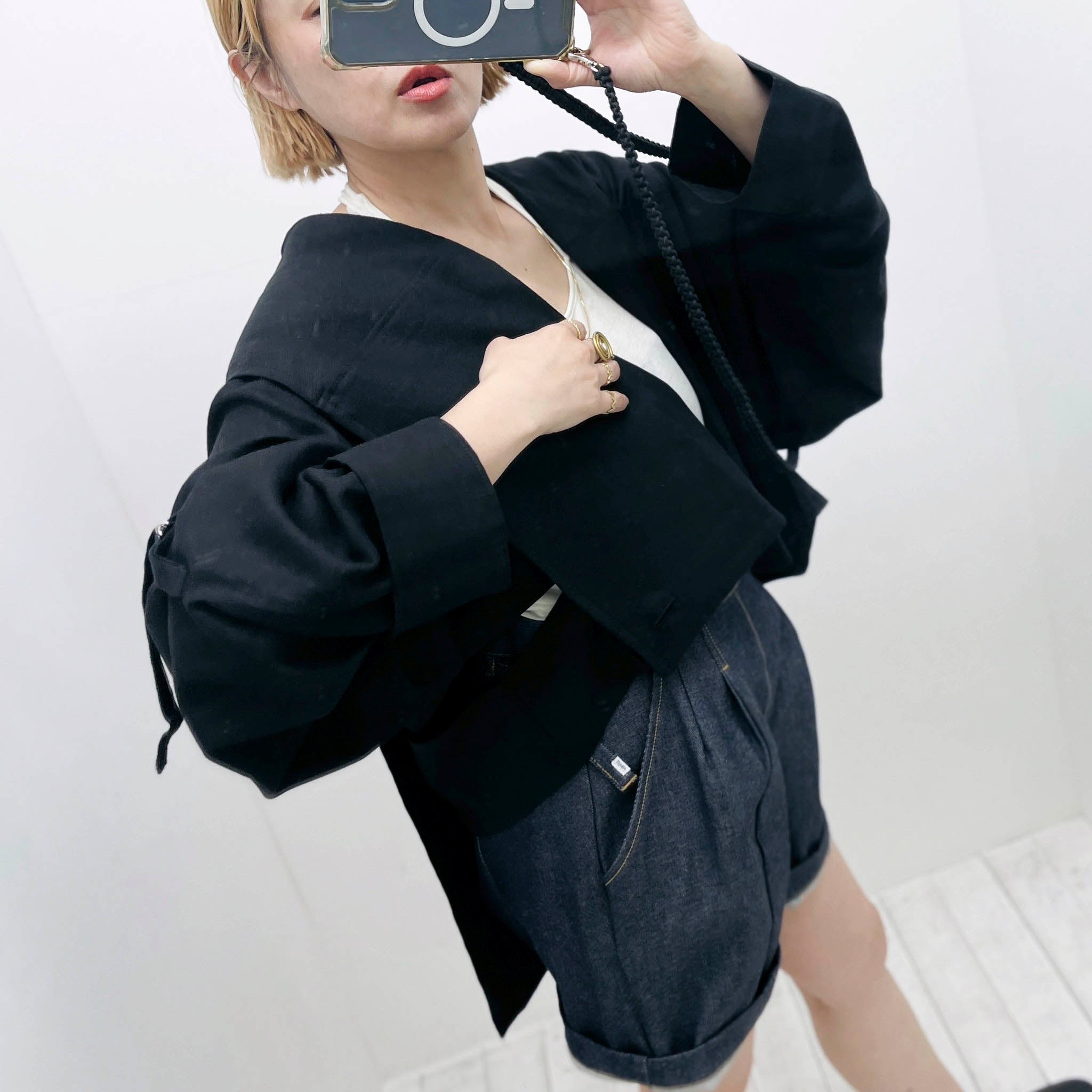 Aquvii （アクビ）| SHORT COAT BLACK – Aquvii Official Web Site