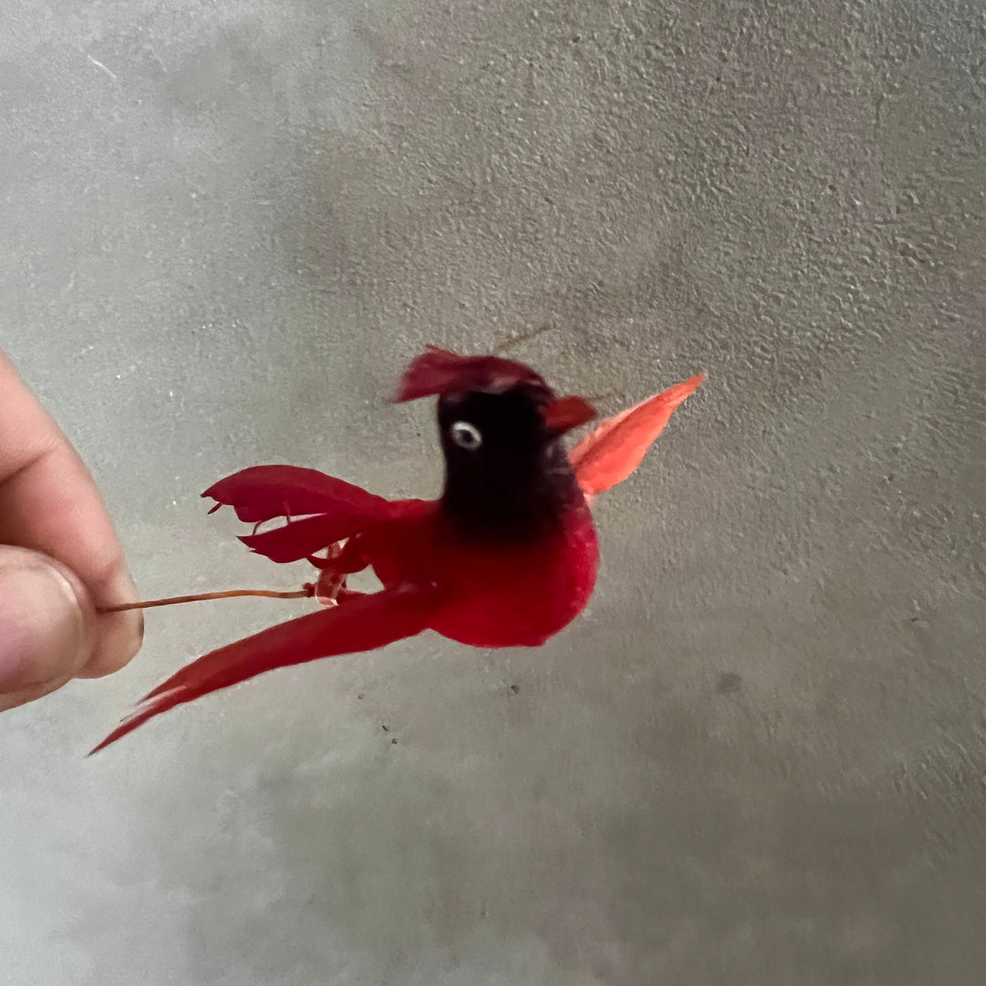 vintage bird ornament -Japanese deadstock toy-