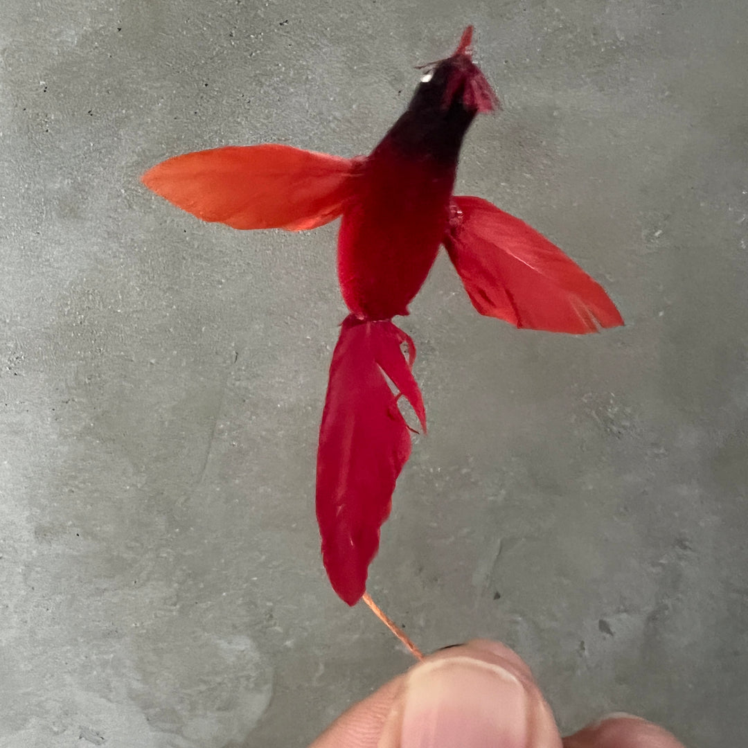 vintage bird ornament -Japanese deadstock toy-