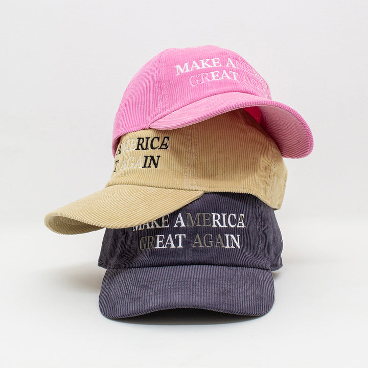 MAKE A RICE, EAT IN CAP -corduroy-