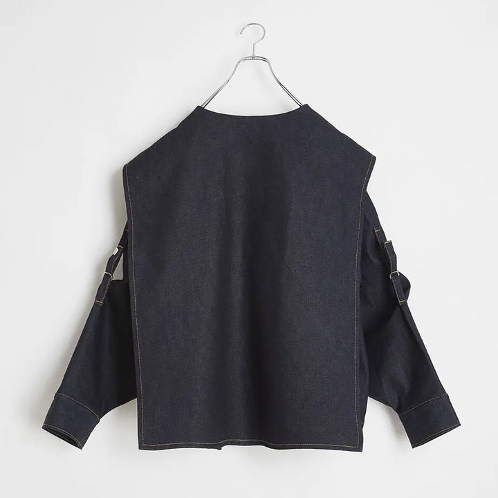 Aquvii | CONTROL SHORT COAT〖MARE〗 | A denim jacket with a unique Aquvii | CONTROL SHORT COAT〖MARE〗 | A denim jacket with a unique