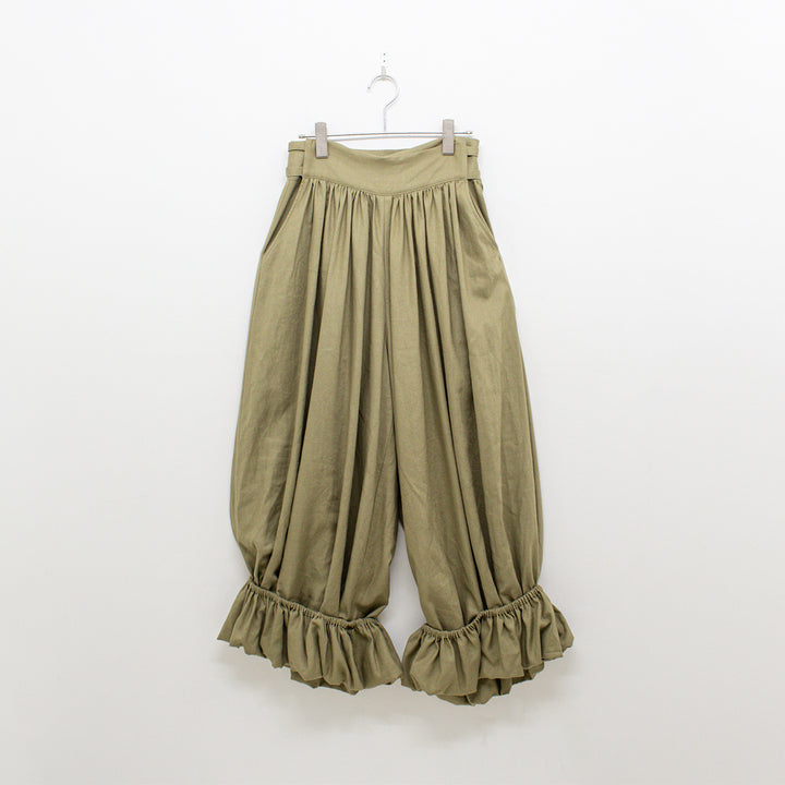BIG GATHER PANTS OLIVE