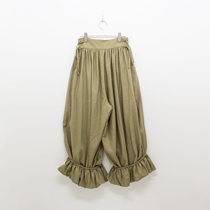 BIG GATHER PANTS OLIVE