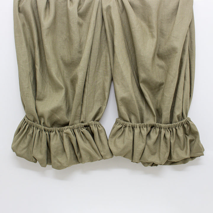 BIG GATHER PANTS OLIVE