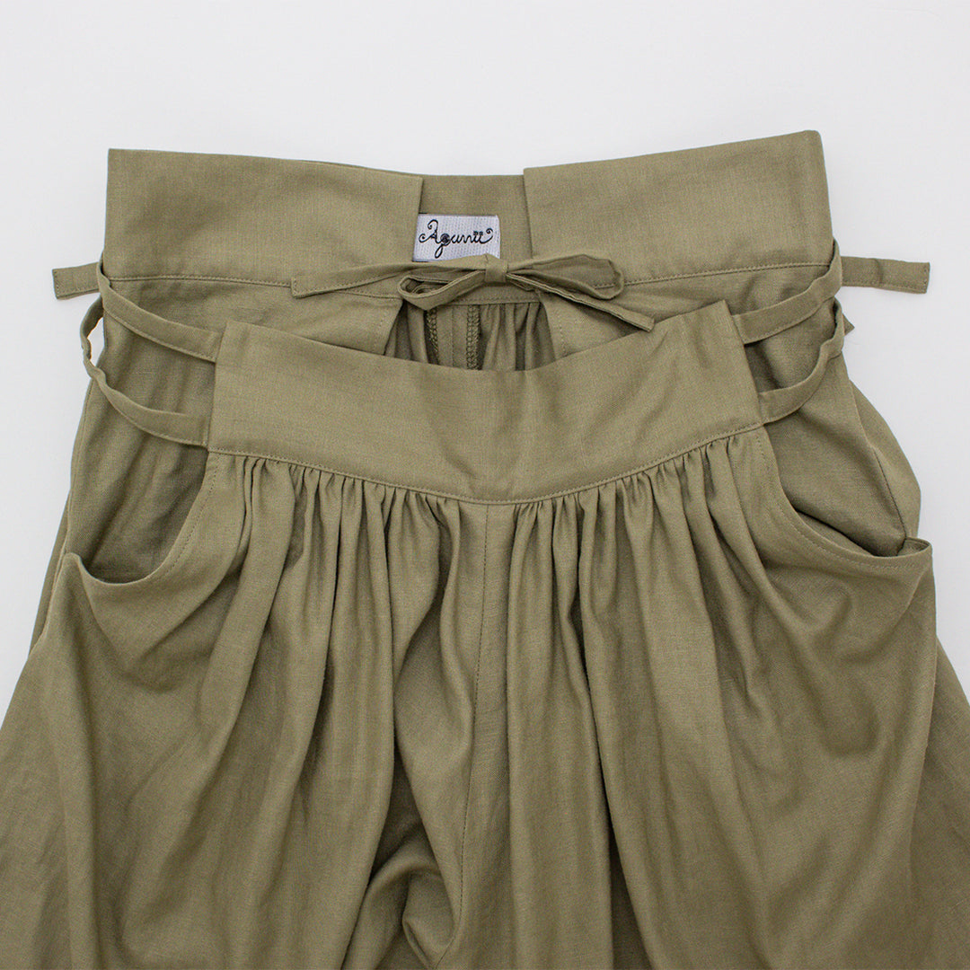 BIG GATHER PANTS OLIVE
