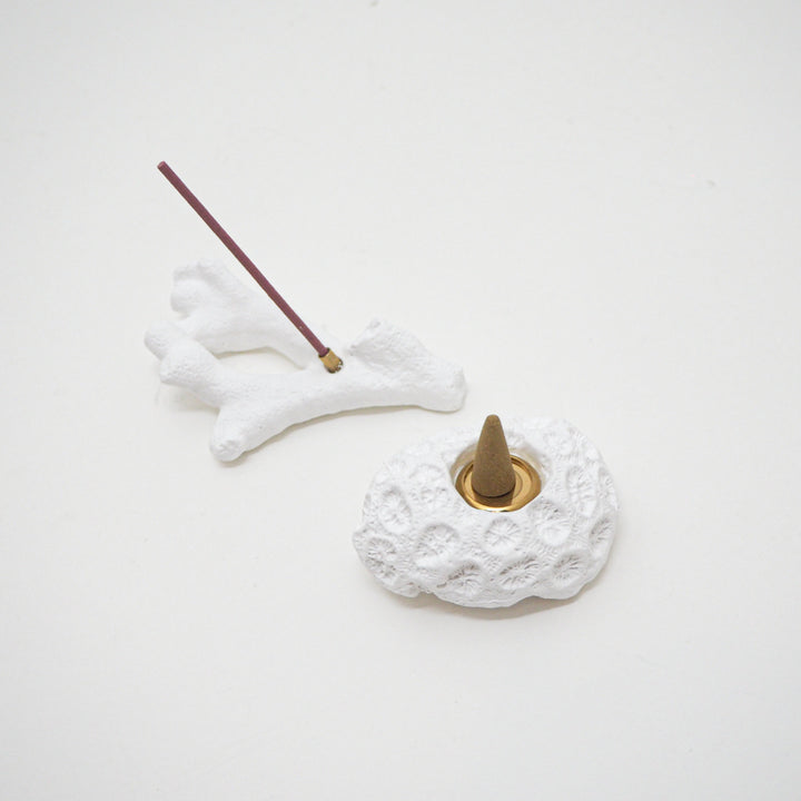 coral incense holder