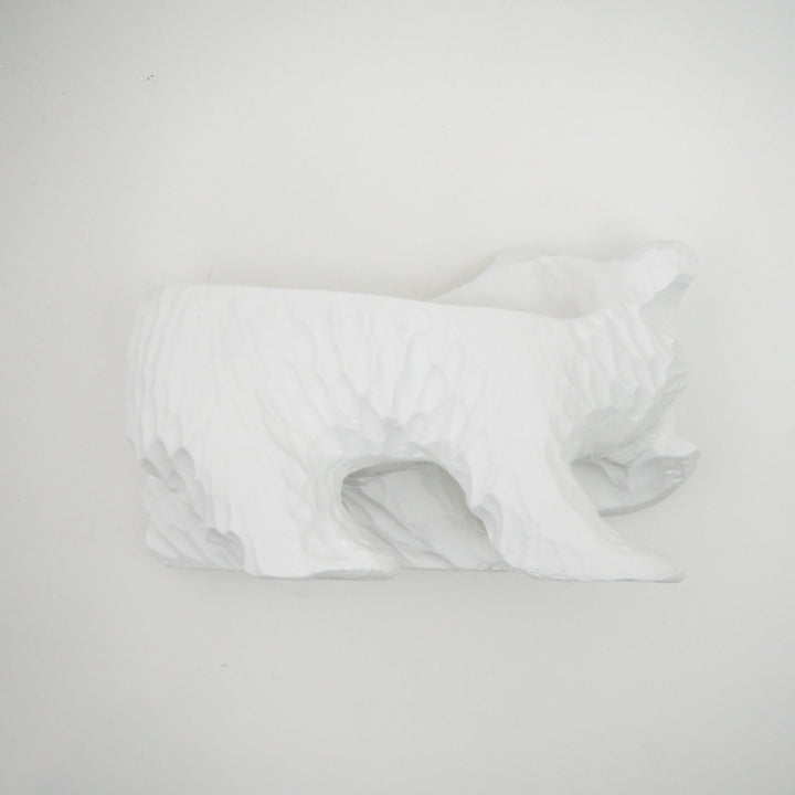 Plaster pot / Kibori Bear