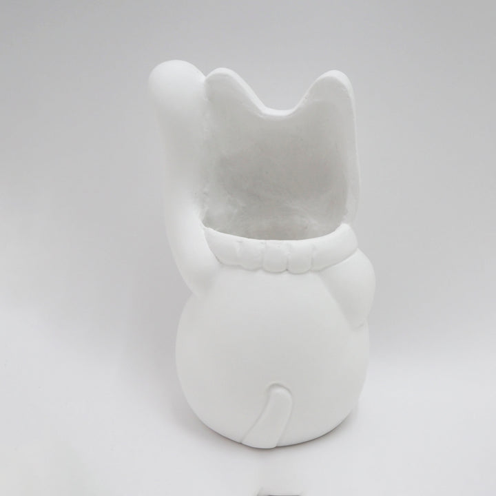 Plaster pot / Maneki cat