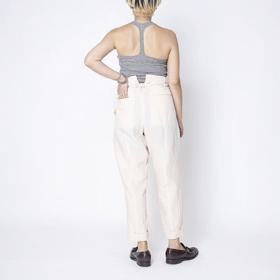 【Aquvii wardrobe】linen control tack pants