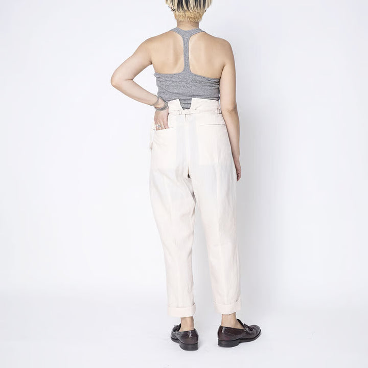 【Aquvii wardrobe】linen control tack pants