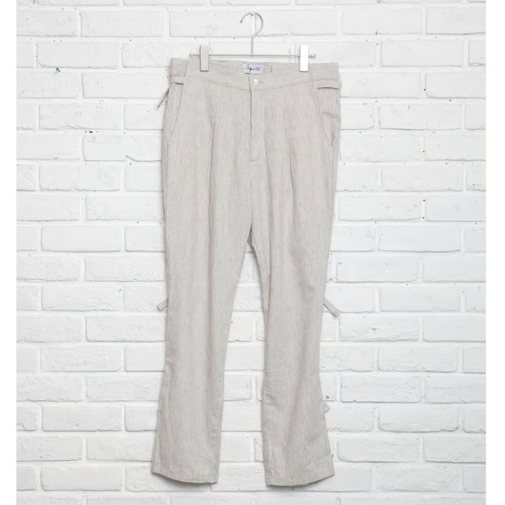 【 Aquvii warderobe 】Linen BONDAGE PANTS