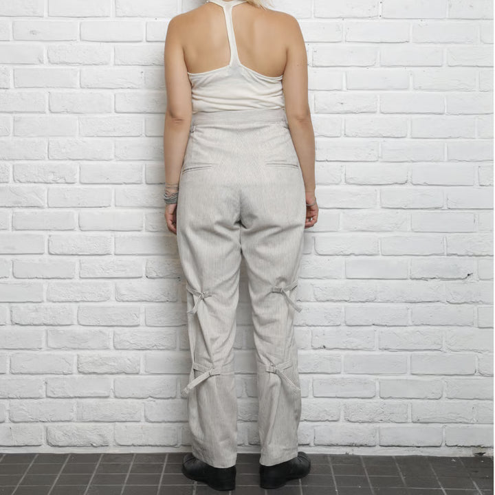 【 Aquvii warderobe 】Linen BONDAGE PANTS