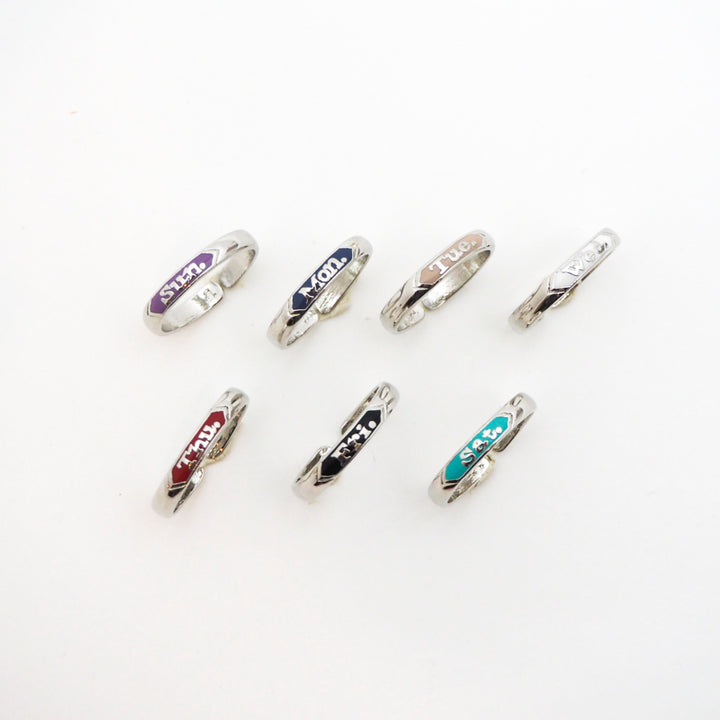 【Aquvii周年記念】weekly ring -silver color-