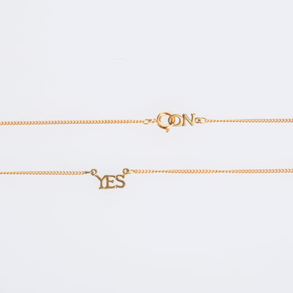 yes no necklace