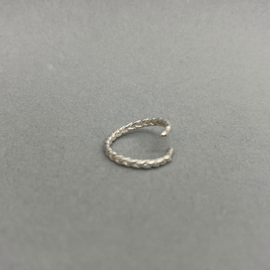 【Silver jewel】braid ring sv925