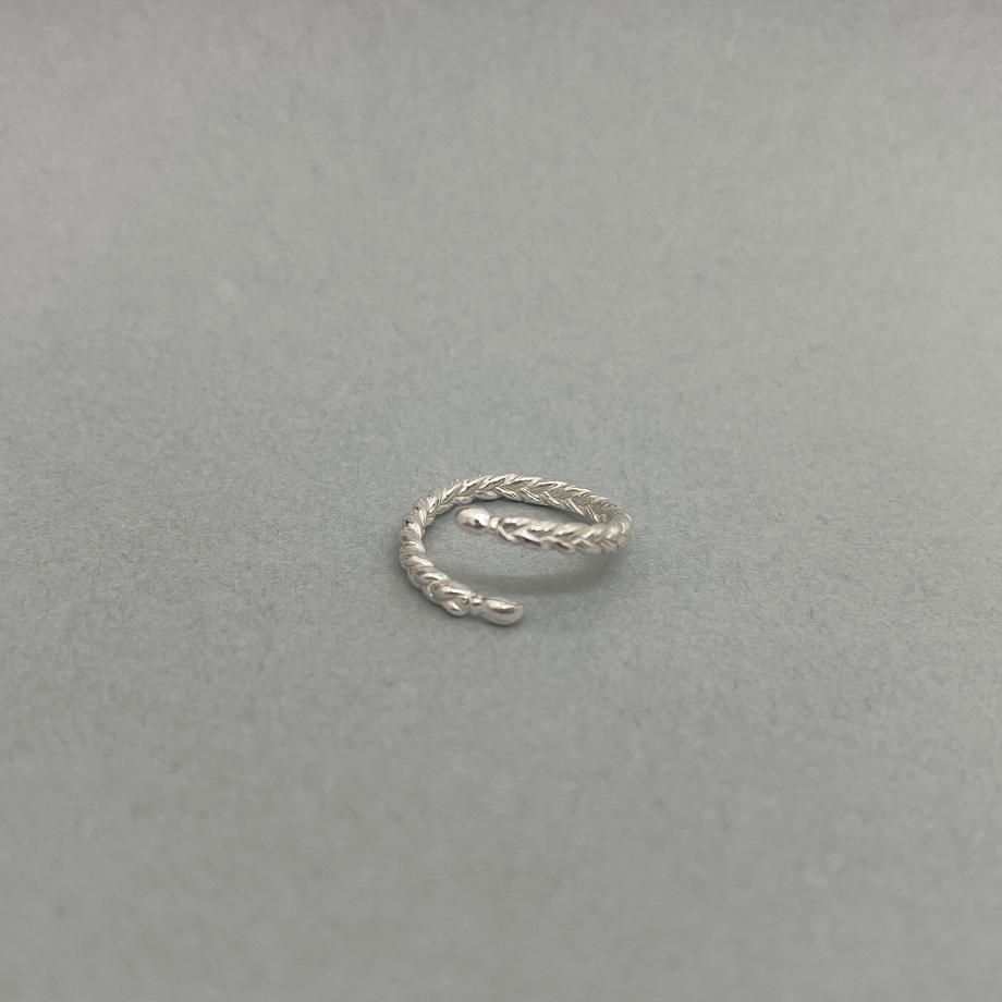 【Silver jewel】braid ring sv925