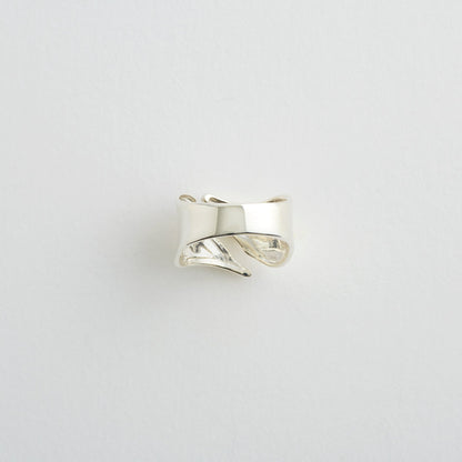 【Silver jewel】smooth curve ring sv925